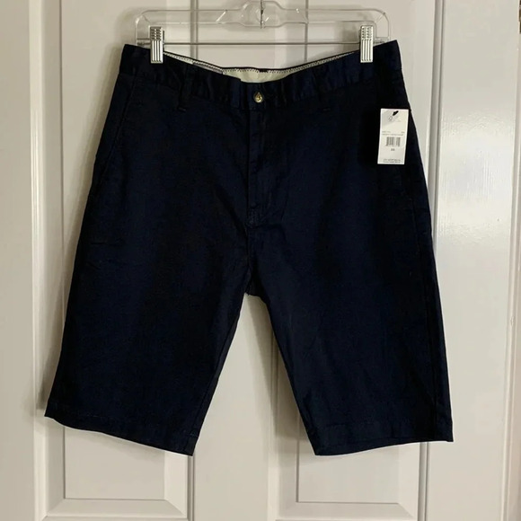 NWT MENS VOLCOM vmonty stretch short in dark navy in size 30 - Picture 1 of 8